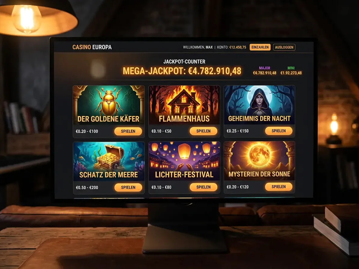 Viking Luck — Spielsaal und Angebot